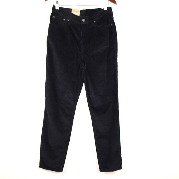 Levi's Corduroy Pants Mom Jeans Women's Size 29x30 Black Cords 1980's - Picture 1 of 13
